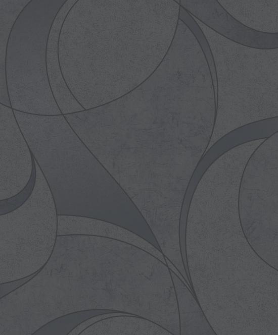 Agrandir - PAPIER PEINT FORMES ARRONDIES GRIS A57216
