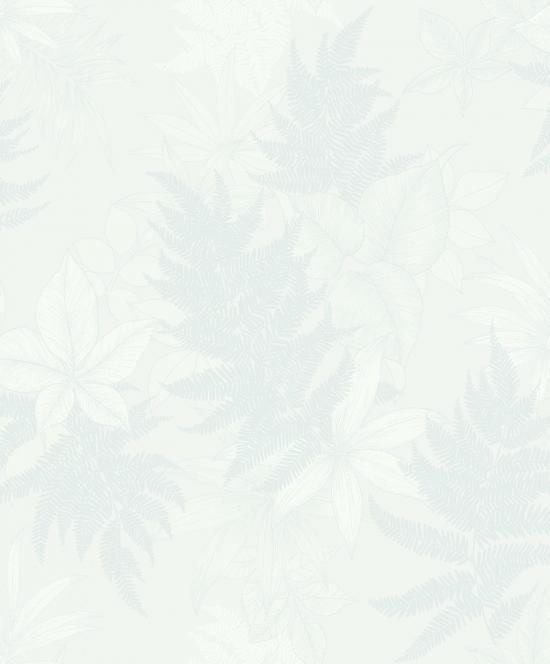 Agrandir - PAPIER PEINT FEUILLAGE BLANC A48201