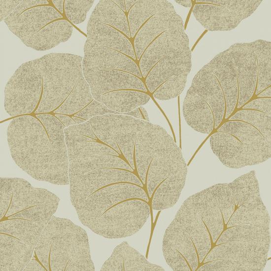 Agrandir - PAPIER PEINT FEUILLE DORé A63504