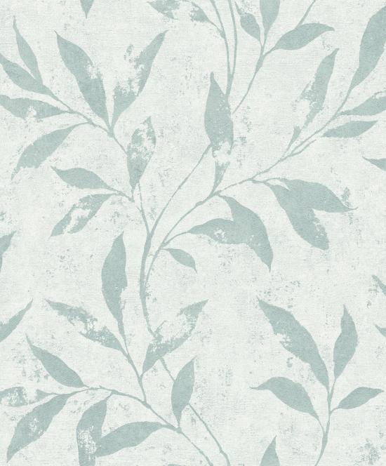 Agrandir - PAPIER PEINT FEUILLE ARGENT A48301