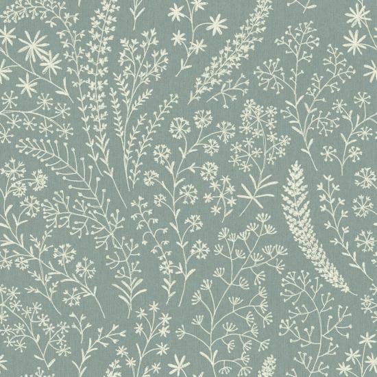 Agrandir - PAPIER PEINT FLEURS FOND GRIS A58703