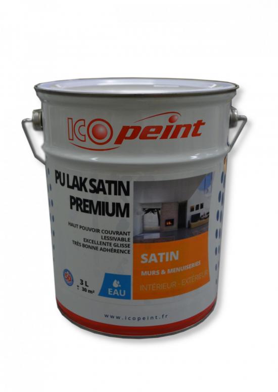 Agrandir - Pu lak satin premium 3L Blanc