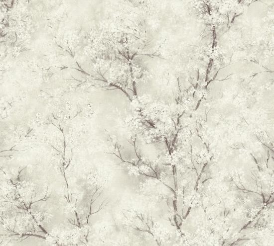 Agrandir - Papier peint arbre fleuri pailleté 37420-2_1