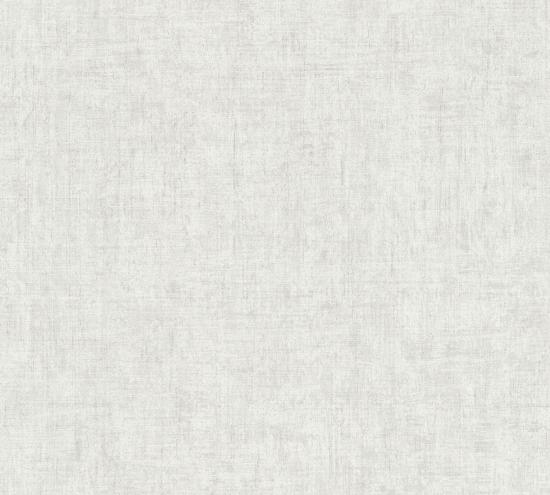Agrandir - Papier peint uni blanc cassé effet tissé 373341_1