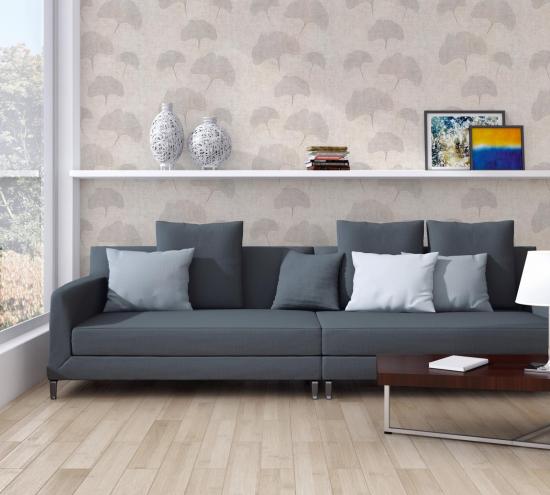 Feuilles ginco fond beige