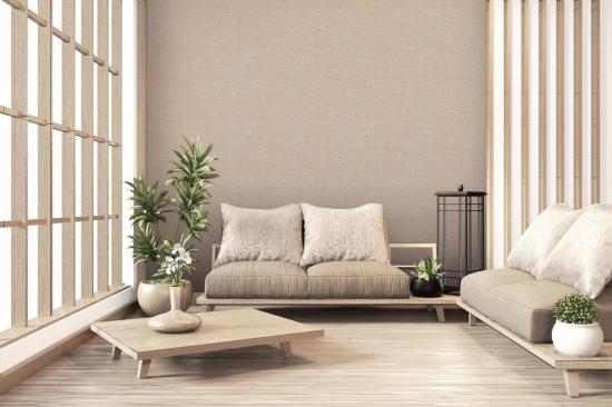 Uni taupe clair effet tissé