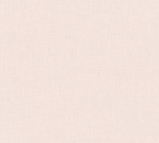 Agrandir - Papier peint uni rose pastel effet tissé 36925-2_1
