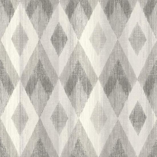 Agrandir - PAPIER PEINT LOSANGES GRIS ET BLANC L96109