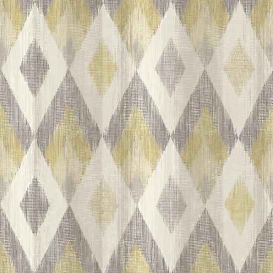 Agrandir - PAPIER PEINT LOSANGES JAUNE-GRIS L96102