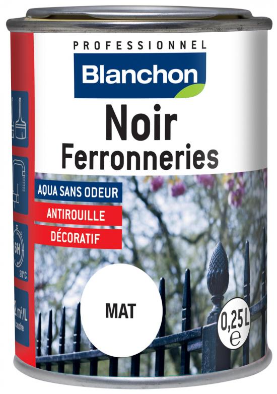 Noir ferronerie – Mat – 0,25L