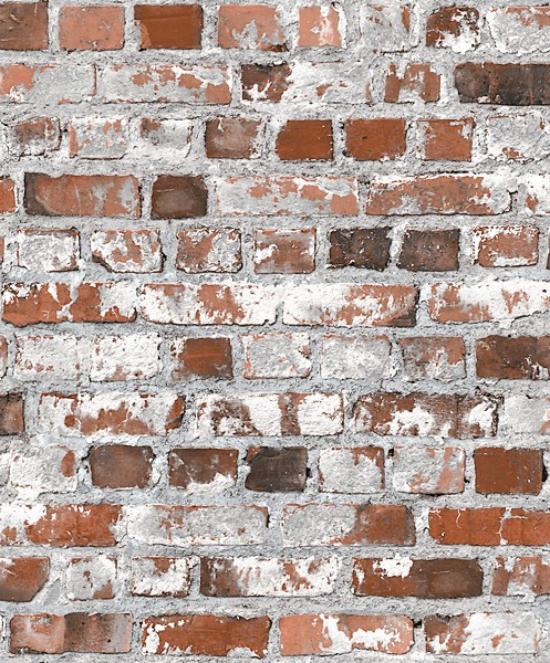 Agrandir - PAPIER PEINT BRIQUES ROUGES J64528